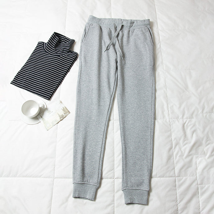 Cuffed Tie Waist Joggers - Secret Apparel