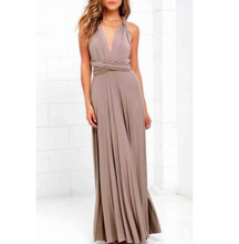 Load image into Gallery viewer, Plunge Tie Waist Maxi Dress - Secret Apparel
