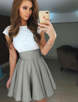 Pleated Skater Skirt - Secret Apparel