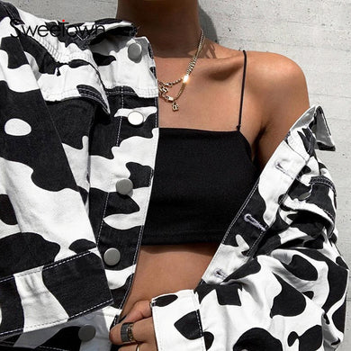 Black White Camouflage Jacket - Secret Apparel