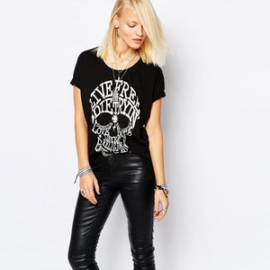 Short Sleeve Skull T-Shirt - Secret Apparel