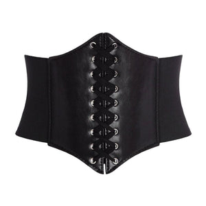 PU leather corset waist belt - Secret Apparel