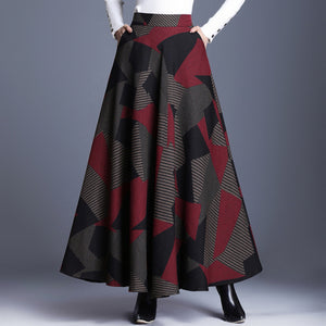 Woven Pattern Skirt Bottom - Secret Apparel