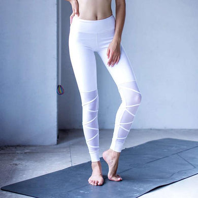 Mesh Yoga Fitness Leggings - Secret Apparel