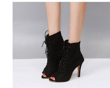 Load image into Gallery viewer, Open Toe High Heel Boots - Secret Apparel
