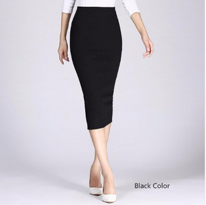 High Waist Thin Pencil Skirt - Secret Apparel