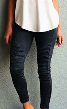 Load image into Gallery viewer, Casual Skinny Pleated Jeans - Secret Apparel
