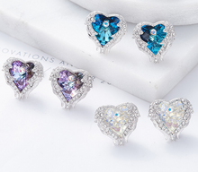 Load image into Gallery viewer, Shiny Heart Shaped Earrings - Secret Apparel
