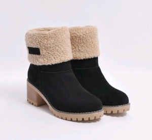 Ankle Fur Lined Snow Boots - Secret Apparel