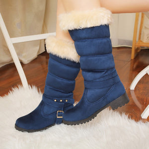 Round Toe Snow Boots - Secret Apparel