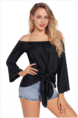 Off shoulders tie knot top - Secret Apparel