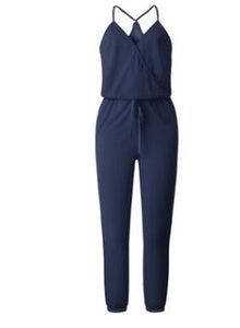 Sling V-Neck Jumpsuit - Secret Apparel