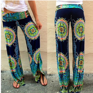 Floral Wide Leg Loose Pants - Secret Apparel