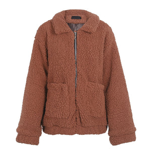 Plush Warm Loose Jacket - Secret Apparel