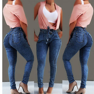 Paper Bag Waist Jeans - Secret Apparel