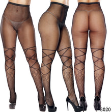 Load image into Gallery viewer, Lace Floral Designed Stocking - Secret Apparel
