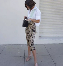 Load image into Gallery viewer, Leopard Print Midi Skirt - Secret Apparel
