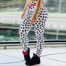 Load image into Gallery viewer, Heart Print Fitness Leggings - Secret Apparel
