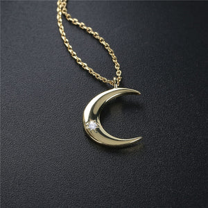 Crescent Pendant Necklace - Secret Apparel