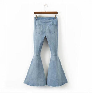 Wide Leg Flared Jeans - Secret Apparel