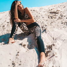 Load image into Gallery viewer, Leopard Leggings &amp; Crop Top Co-Ord - Secret Apparel
