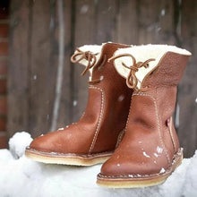 Load image into Gallery viewer, PU Winter Fur Boots - Secret Apparel
