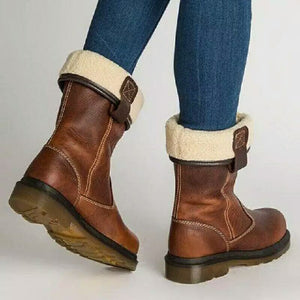 Warm Wide Fit PU Boots - Secret Apparel