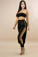 Load image into Gallery viewer, Black Side Slit Jasmine Trousers - Secret Apparel
