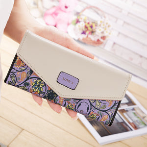 Floral Print Wallet - Secret Apparel