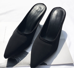 Satin Open Heel Shoes - Secret Apparel