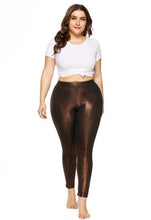 Load image into Gallery viewer, Plus Size Shiny Leggings - Secret Apparel
