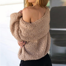 Load image into Gallery viewer, Knitted Mohair Loose Sweater - Secret Apparel
