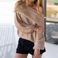 Load image into Gallery viewer, Knitted Mohair Loose Sweater - Secret Apparel
