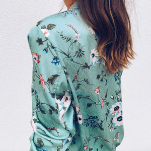 Printed Casual Floral Jacket - Secret Apparel