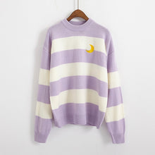 Load image into Gallery viewer, Striped Knitted Sweater Jumper - Secret Apparel
